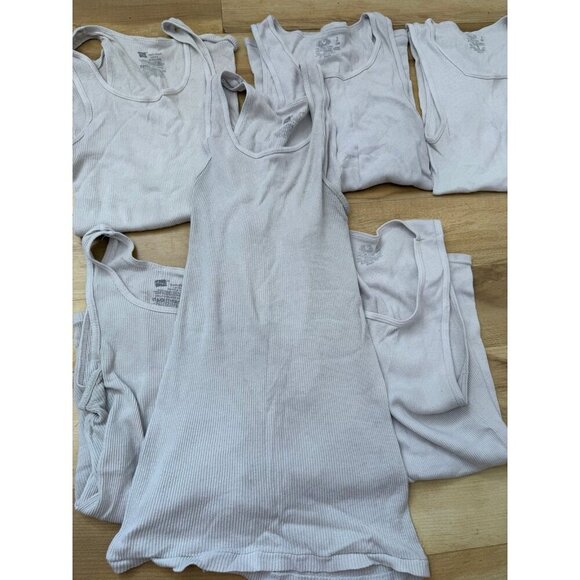 Hanes men’s size small white tank tops pack of 8 - Picture 8 of 12